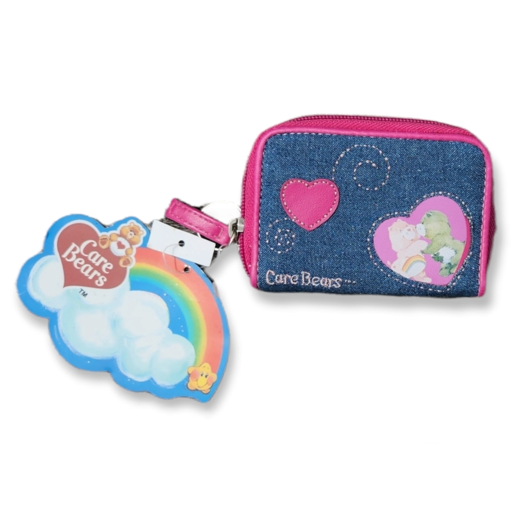 NWT VINTAGE Care Bears Denim Jean Wallet RARE 2004